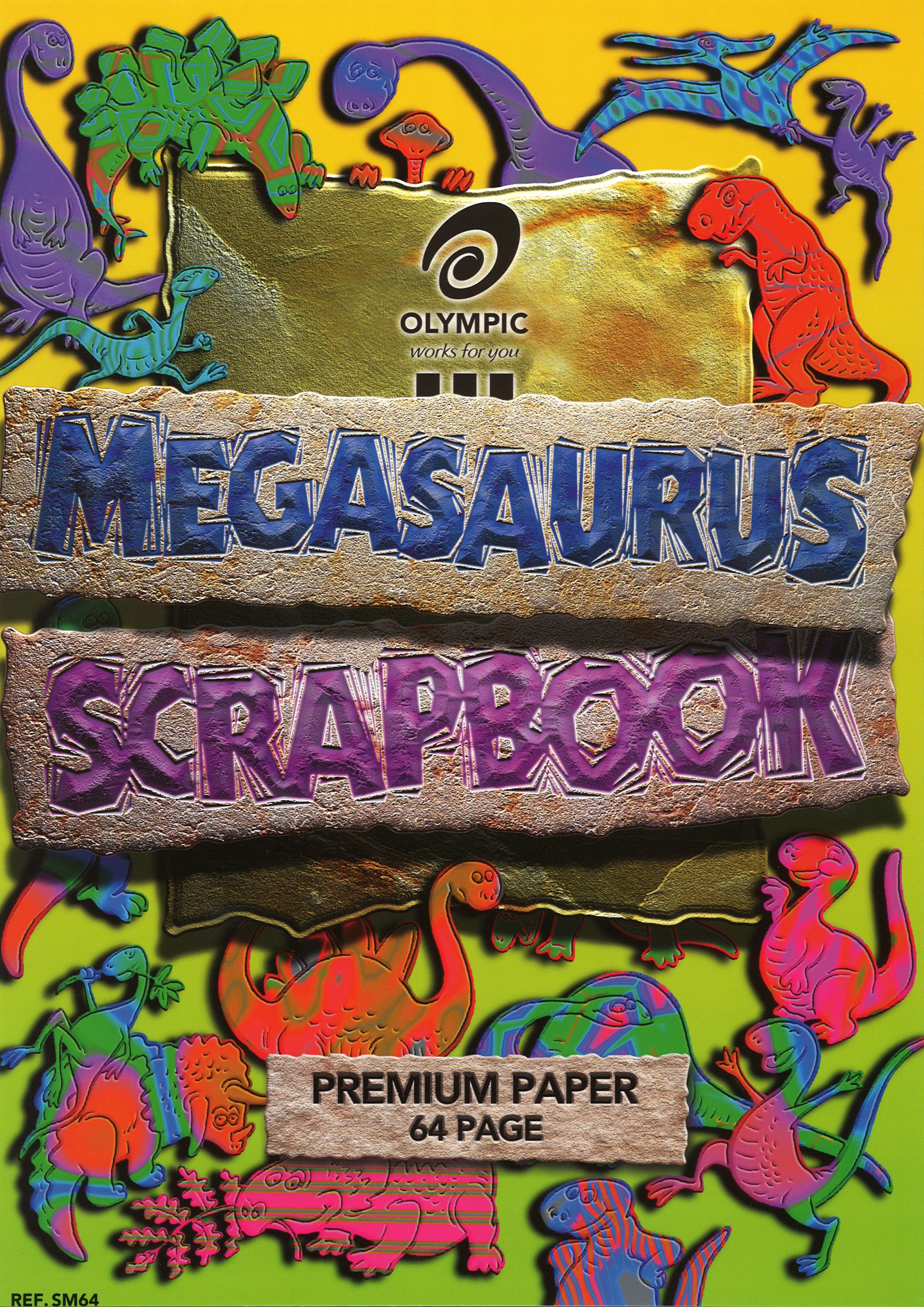 Scrap Book Megasaurus 64 page Bond Pack of 10
